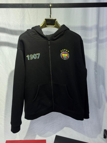 Fenerbahçe Zamoklu Hoody – Qara Rəng (1907 Naxış Dizayn)